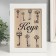 Keywood tree 6 hooks "Keys" 26x20.3x5.5 cm
