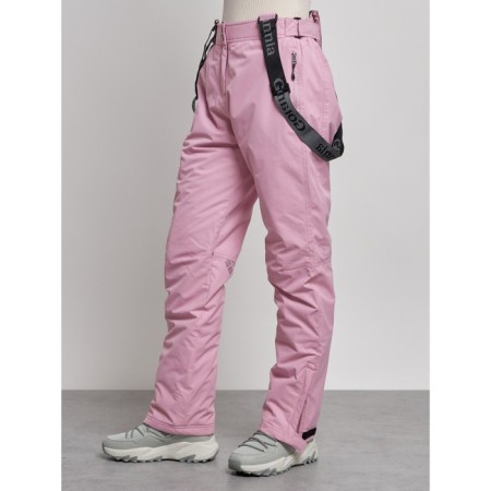 Semi -combinezone ski insulated female winter, size 50, pink color-8