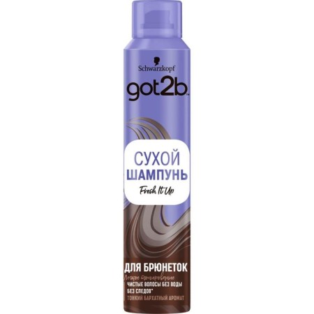 Dry shampoo GOT2B FRESH IT UP "Hot Chocolate", for brunettes, 200 ml-2
