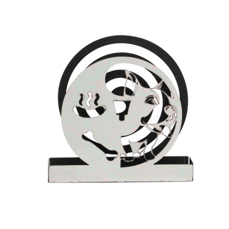 Spiral stand from mosquitoes and incense, metal, "dog"-7