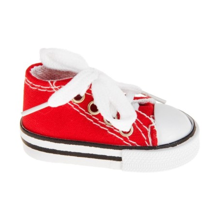 Doll sneakers, sole length 7.5 cm, red color-2