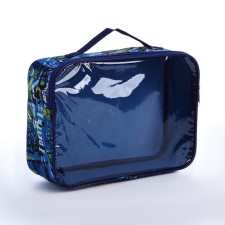 Lightning cosmetic bag, blue color