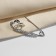 Small pile of "heart", 3.5 cm, white color in silver