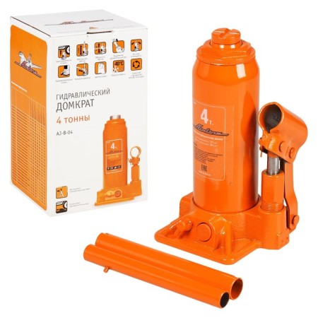 Bottle -tank jack Airline, 4 tons, lifting height 195 -380 mm, in bag