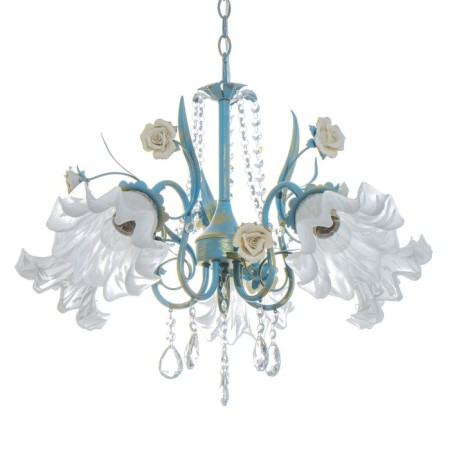 Lyana chandelier 5he27 40w Blue 45x45x40-90 cm Bayerlux