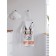 Apron kitchen with a photo print "Easter hare with glasses", adjustable, size OS