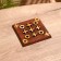Game table "Cross-cuts" 12.5x12.5x1 cm, tree shisham