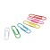 Paper clips 33 mm, colored, in a plastic box, 100 pieces