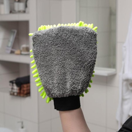 Raccoon's delicate cleaning mittens, 22 × 15 cm, 47 g, microfiber book bilateral