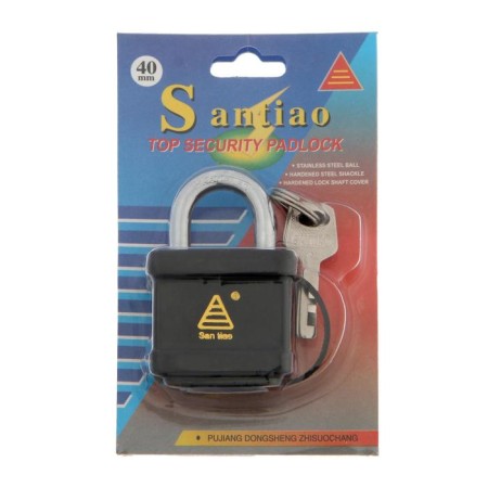 The castle is hinged, 40 mm, moisture -proof, short handle, 3 keys-2