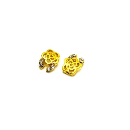 Metal fittings TNL "Golden Rose with Stone"