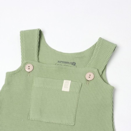 Set: T-shirt and overalls crumb I am Basic Line, height 68-74 cm, green-7