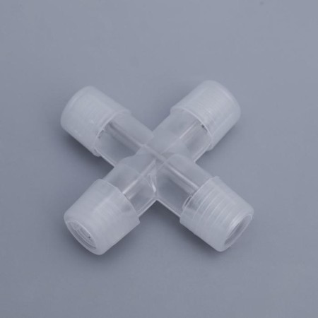X-shaped Luazon Lighting Connector for a light cord 11 mm, 2-pin