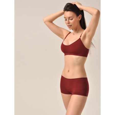 Female top on thin adjustable straps with cups Top with Cup, size 50, dark cute color-2