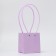 Flower bag, square, lilac, moisture -resistant, 13x12x12 cm