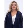 Cardigan female, size 52, blue color