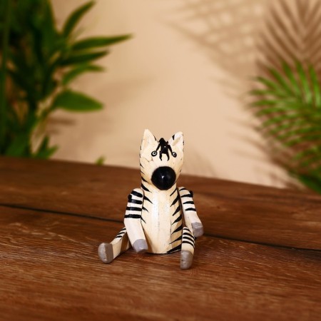 Souvenir "Zebra" hanging paws, wood 12 cm-1