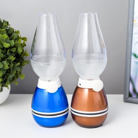 Spinning night "Kerosin lamp" retro-light, LED USB AKB MIX 6x6x21 cm Risalux