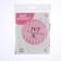 Shard foil circle 18 "Happy Birthday", pink color, with a substrate
