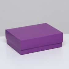The box is folding, lilac, 16.5 x 12.5 x 5.2 cm