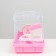 A cage for rodents "Pigzon", with a filling, 44.5 x 31 x 36.5 cm, pink