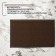 The mature mature, ribbed, “standard”, 50 × 80 cm, brown color