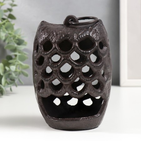 Cast iron candle for 1 candle "Eagle" with a ring 12x8x8 cm-1