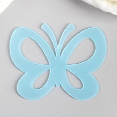 Plastic sticker phosphorus "butterflies" set 5pcs mix 17x12 cm-3