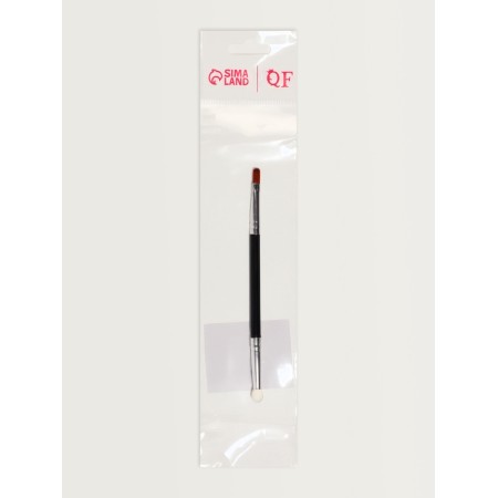 Brush d/makeup 2v1 13.5cm nylon/latex/plastic black bag QF-4