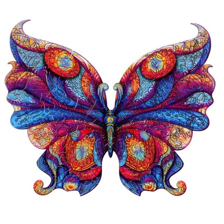 Wooden figured puzzle "Charity Moth", wooden box-2