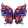 Wooden figured puzzle "Charity Moth", wooden box