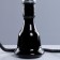 Hookah "Bear", 45 cm, 1 tube, dark blue flask, black mine