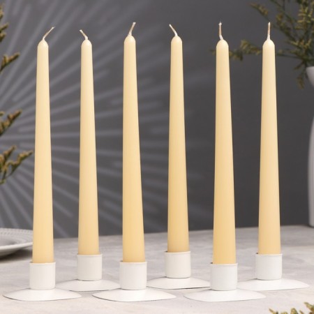 Candle Antique aromatic "vanilla", 2.3x 24.5 cm, 5 hours, 55 g, beige