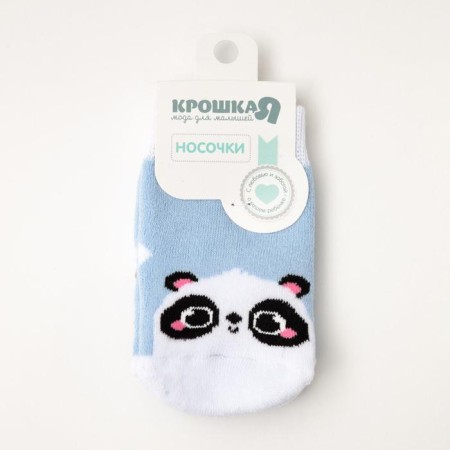 Socks children's terry crumb I am Panda, size 12-14 cm-2