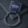 Bracelet of male "steel" wheels, color silver, 21.5 cm