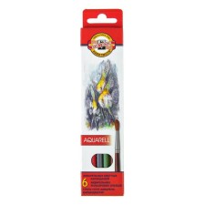 Pencils of watercolor 6 colors 3.0 mm, koh-i-noor 