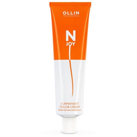 Cream-color hair Permanent Ollin Professional N-Joy, tone 4/0, brown-haired, 100 ml-5