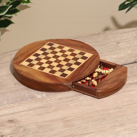 Magnetic chess 25.5x25.5x4 cm, shisham tree-2