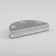 Stainless steel napkin. India, 15 × 6.5 cm