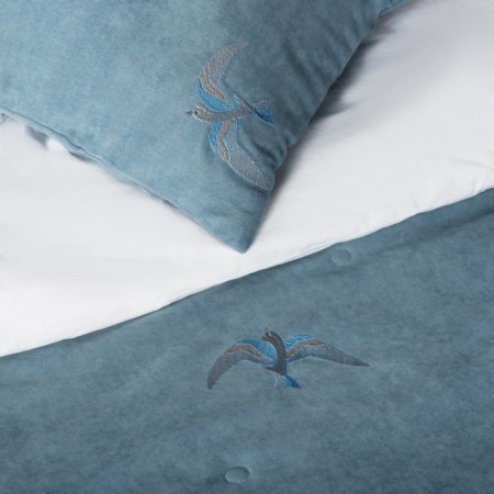 The Liberty set: a blanket 230 x 250 cm, pillowcases 45 x 45 cm - 2 pcs, blue-2