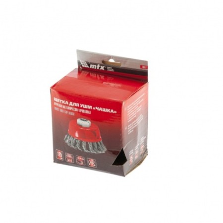 Matrix Ushm brush, d = 125 mm, M14, cup, twisted wire 0.35 mm-3