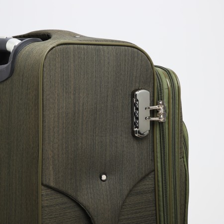 Big suitcase 28 ", lightning department, code castle, 4 wheels, outer pocket, khaki color-4