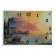 Carty clock is wall-mounted, interior "sea and mountains", silent, 25 x 35 cm