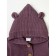 Baby blouse with a hood, height 86 cm, purple color