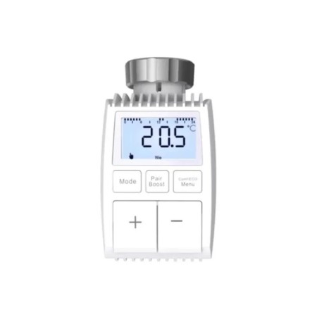 Thermostatic head of MOES ZTRV-ZX-TV01 Zigbee, display, temperature maintenance, timer
