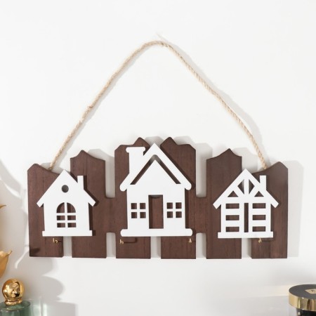 Decorative tree hooks "houses" 2.5x34x16 cm-1