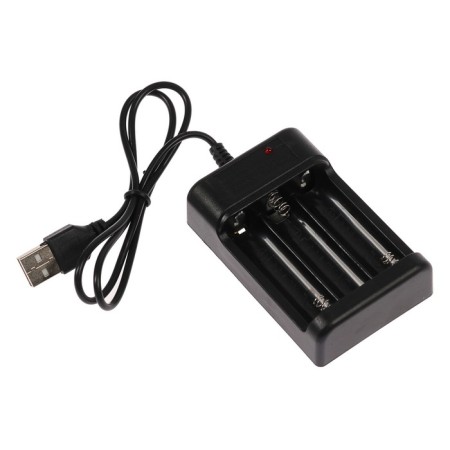 Charger for three AA UC-25, USB batteries, charge current 250 mA, black