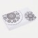 Male purse on buttons, for bills, for cards, black color