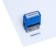 Automatic stamp, 14x38mm, "approved", blue