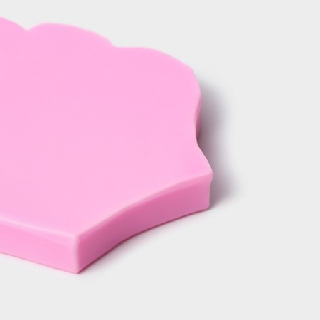 Mold Dolyana "Fire", silicone, 8 × 6.5 × 1 cm, pink color-3